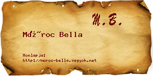 Móroc Bella névjegykártya